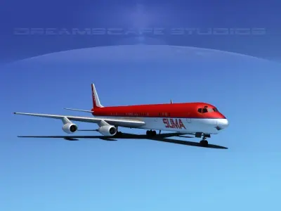 Douglas DC-8-63 Suma 3D model