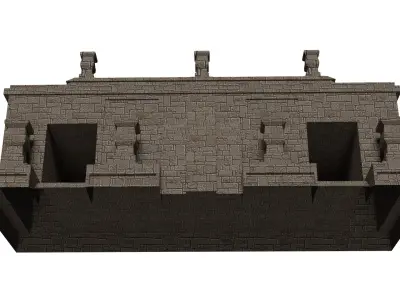 Mayan Temple Low-poly 3D model