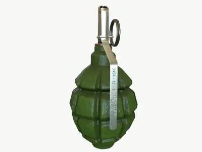 Grenade F1  Low-poly 3D model