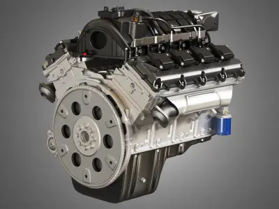 1500 Ram Engine - V8 Pickup Truck Engine 3D model
