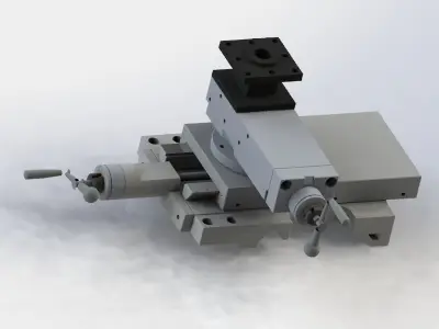 Xy fine tuning handle adjusts the module 3D model