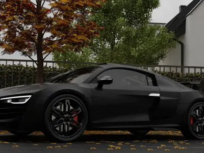 Audi RS8 Low-poly 3D model