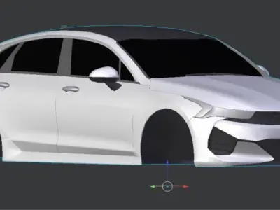 kia optima k5 2021 Free low-poly 3D model