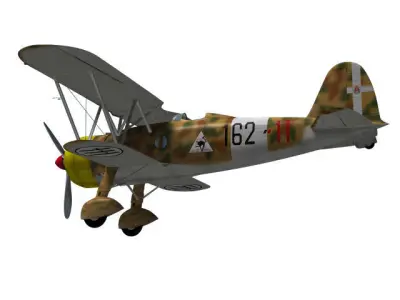 Fiat CR42 Falco 3D model
