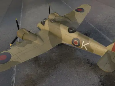 Bristol Beaufighter Mk-6F 3D model