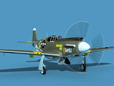 North American A-36A Apache V05 USAAF 3D model