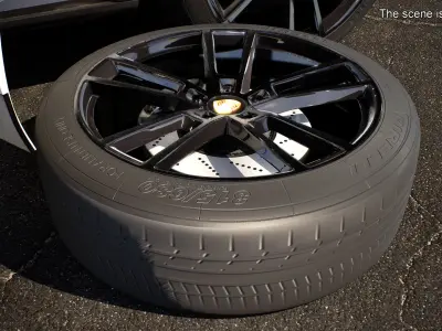 Porsche Cayenne Wheel 3D model
