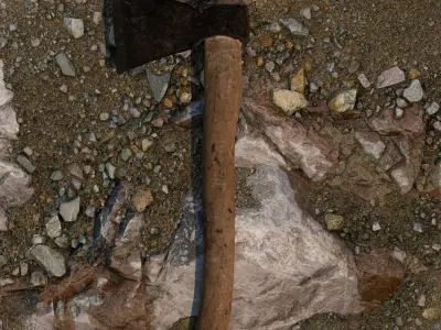 Axe Weapon Pack - Stylized Low Poly Battle Axes 3D model