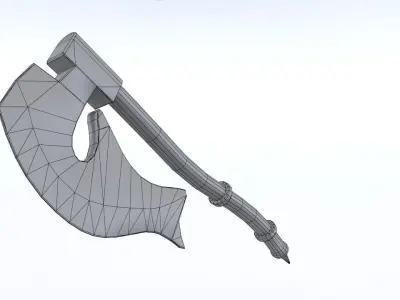 Executor Axe Low-poly 3D model