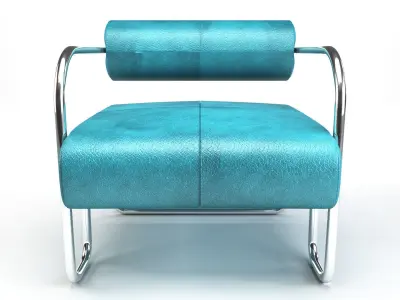 Armchair leather lounge chair Free 3D model