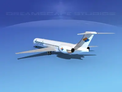 McDonnell Douglas MD-90 Spanair 3D model