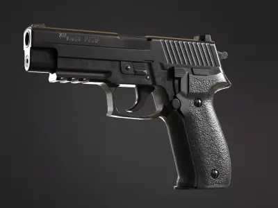 Sig Sauer P226 Low-poly 3D model