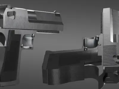 desert eagle Low-poly 3D model
