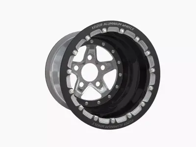 Keizer Verbrand Forged SFI drag rear wheel Low-poly 3D model