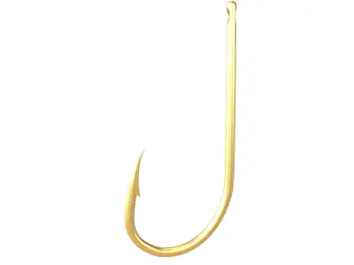 Fishing Hook v1 003 Low-poly 3D model
