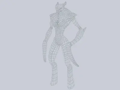 Bug creature Low-poly 3D model