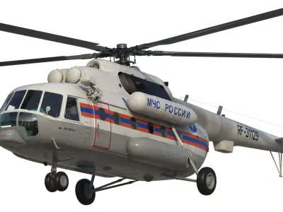 Mi-8 MTV helicopter 3D model