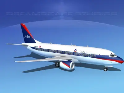 Boeing 737-300 Delta 3D model