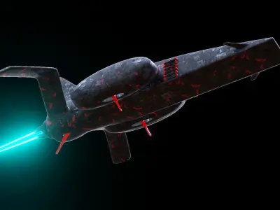 Sci Fi Spaceship 3D model