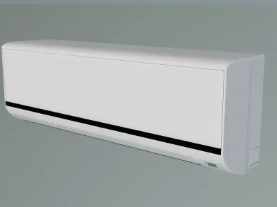 Wall Mounted Inside Conditioner Free low-poly 3D model