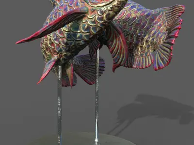 Arowana Sculpture 3D model