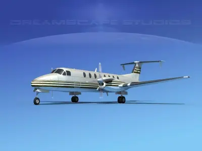Beechcraft 1900C V19 3D model