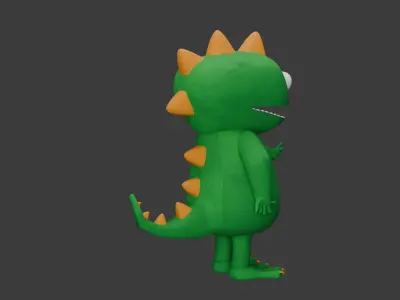 Dino Plushie 3D model