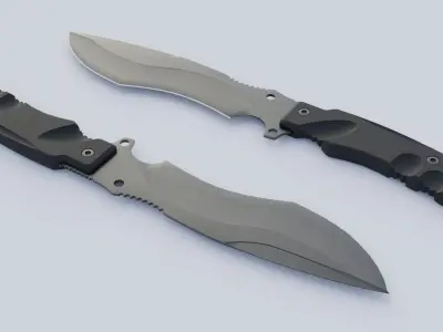 Military Knife 01 3D model