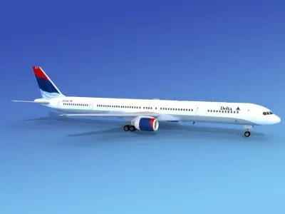 Boeing 757-300 Delta 2 3D model