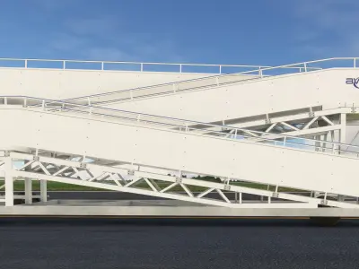 AVIRamp airport boarding ramp Low-poly 3D model