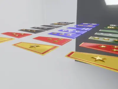 military rank 3D model