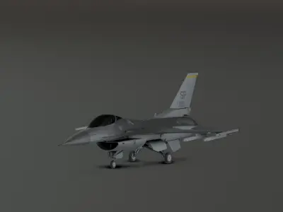 F16 - Original Fighter Jet  Low-poly 3D model