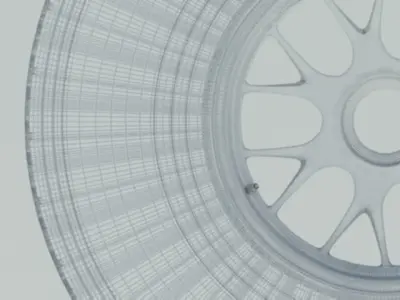 Pirelli tyre for intermediate weather conditions 3D model