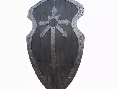 Ancient Shield Low-poly 3D model