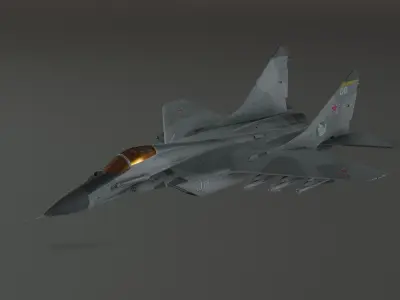 MIG 29 - Fighter Jet - Photorealistic Low-poly 3D model