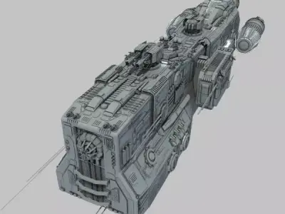 Light Cruiser - Preacher class 3D model