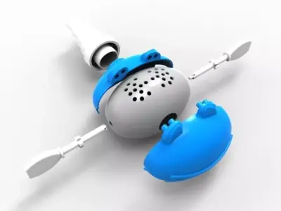 Blue Frog tap Free 3D model