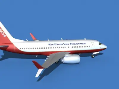 Boeing 737 MAX 7 Air Charter America 3D model
