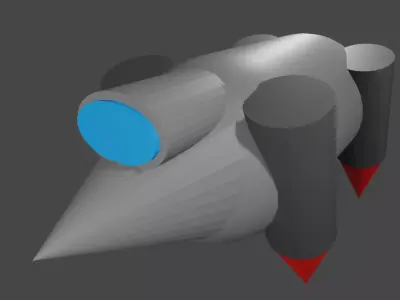 hover car 1 Free 3D model