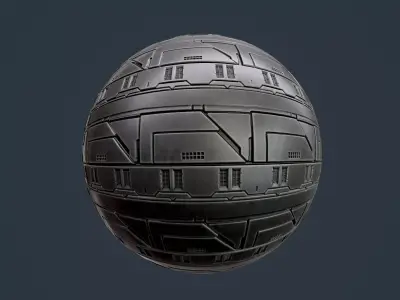 Sci-Fi Military Seamless PBR Texture 131 Texture