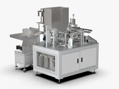 Automatic Toilet Cover Sleeve Button Assembly Machine 3D model