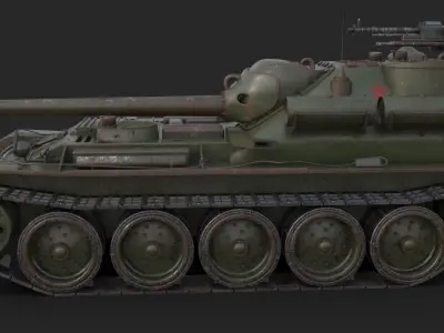 Tank Uralmash SU 101 Mental ray 3D model