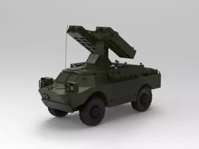 Anti-aircraft missile system 9K31 Arrow-1  3D model