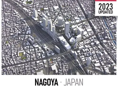 Nagoya Low-poly 3D model