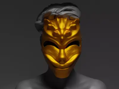 Scary Movie Cosplay Face Mask 3D print model