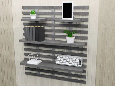 Modern wall Shelves  Free 3D model