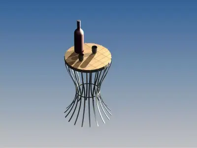 Garden Table Free 3D model