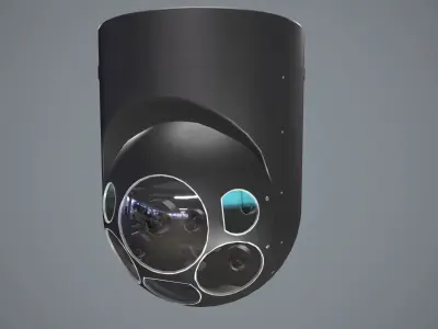  Camera FLIR Star Safire III Low-poly 3D model