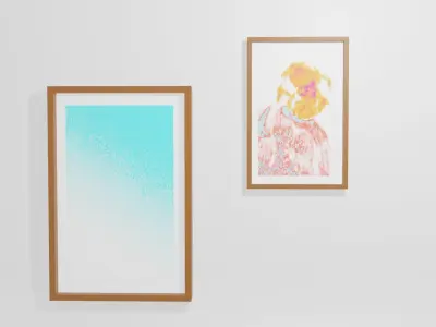 Procedural Abstract Paintings Free low-poly 3D model