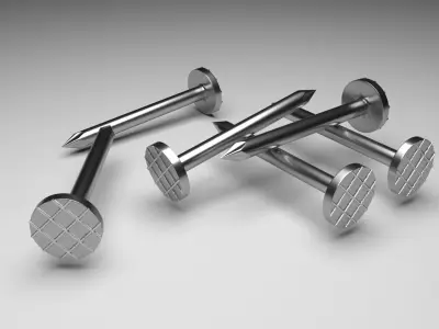 Steel Nails 3D model